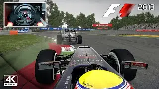 Red Bull RB9 by Mark Webber | F1 2013 Italian Grand Prix | Logitech G29 Gameplay