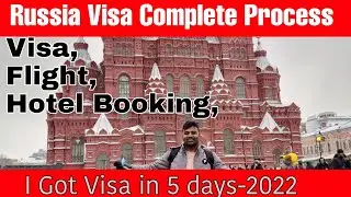 How to get Russia tourist Visa in 2022.Visa,Hotel booking, flight booking Complete Process in Detail