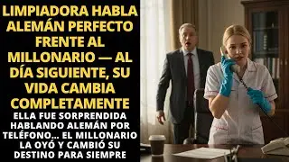 LIMPIADORA HABLA ALEM&Aacute;N PERFECTO FRENTE AL MILLONARIO AL D&Iacute;A SIGUIENTE, SU VIDA CAMBIA COMPLETAMENTE