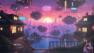 Rainy Tokyo Neon Horizon 🌃 Chillhop Lofi to Study, Relax, Reflect 🌧️ | by Future Tokyo Rain
