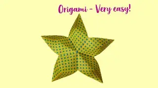 Folding flower 🌸 origami 🌸 Very easy instruction 🌸 How to fold