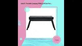 vidaXL Portable Camping BBQ Grill Steel 60x22.5x33 cm