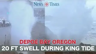 20 Foot Swell coming into Depoe Bay