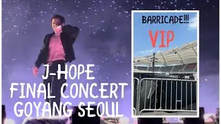 아미 브이로그 ❤️ VIP BARRICADE J-HOPE ON THE STAGE the FINAL in Goyang Stadium (방탄소년단) ARMYLOG