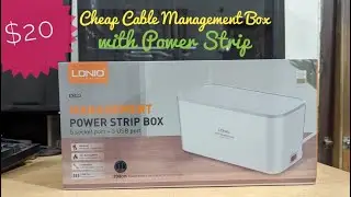Ldnio Power Strip Box SC5309 [English] - Cheap Cable Management Box with a Power Strip included!