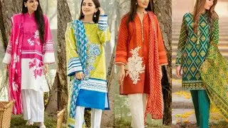 Lawn dresses 2021 | New lawn suits collection 2021 | Pakistani lawn suits and dress design for girls