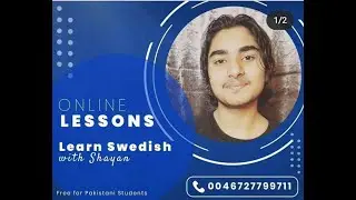 Learning Swedish language lesson 5 (Urdu/Hindi/English)