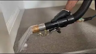 Commercial Carpet Cleaning Hallway. Wet Extraction Multiple Stains. Using Prochem Galaxy #prochem 