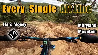 Riding EVERY ADVANCED LINE | Hard Money MTB Trail at Maryland Mountain