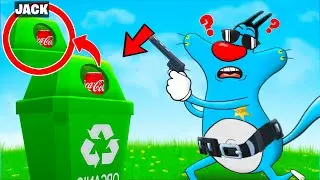 Jack Become Dustbin Can Hiding From Oggy In Hide And Seek | Rock Indian Gamer |