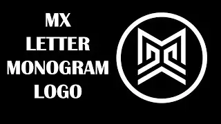 Креативный дизайн логотипа MX LETTER в Adobe Illustrator. Урок по Adobe Illustrator, эпизод 328. ...