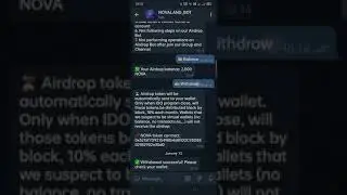 NOVA LAND Airdrop bot