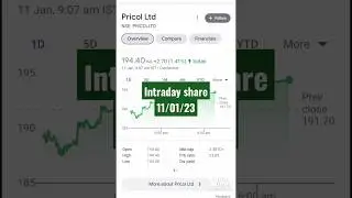 intraday stokes (11/01/23)Pricol ltd
