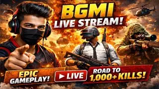 BGMI live ON STREAM NEW NAME NEW EPIC GAME 1000+ kills NEW EVENT  #ipadmini6 #facecam