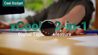xCool 2-in-1 Rolling Tape Measure & Laser Tape Measure with Digital Readout