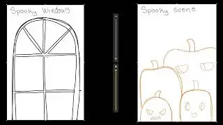 How to Draw Spooky Windows/Scene