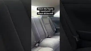 Deep Cleaning a Toyota Solara Interior! 🚗✨ #cardetailing