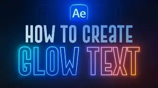 Glow Outline Text in After Effects Made EASY!