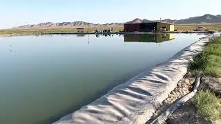 Water reservoir for pivot irrigation