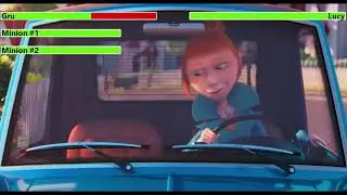 Gru vs. Lucy with healthbars