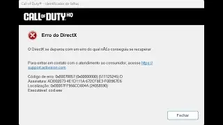 Erro Warzone Directx