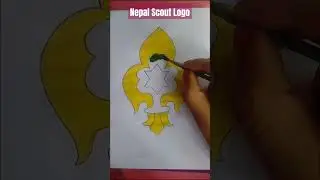 Nepal Scout Logo#drawing #youtubeshorts #new #art ✍️
