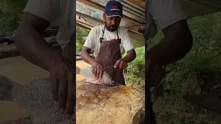 Nice!! Thilapia Fish Cutting In Village Fish Shop