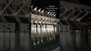 Valencia. City of Arts and Sciences at the night. Spain
