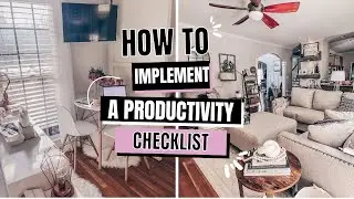 How To Implement a Productivity Checklist +FREEBIE |  At Home With Quita