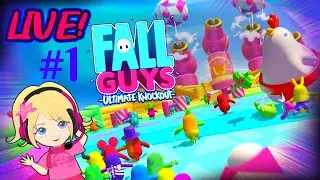 FIRST Impressions! Fall Guys Ultimate Knockout Live Stream | Playing with Viewers & Minecraft
