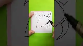 Easy Drawing 😍 Turtle Tattoo #tattoo #shorts