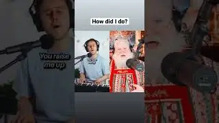 Santa Claus Sings! You Raise Me Up! #shorts #santajclaus #singing