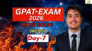 GPAT 2026 Best Questions & Answers | Top GPAT MCQs for Pharmacy Exam Preparation (Part-7)