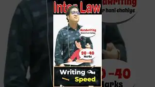 Writing Speed in Exam.  #motivation #caeducation #castudies #writing #ca #exam