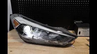 Как разобрать ксеноновую фару Hyundai Tucson 2016-2018 годов