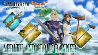Dragon Quest Aerith and Cloud crossover banner review || Final Fantasy VII Ever Crisis