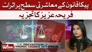 Social Impacts Of The PECA Law | Fareeha Aziz's Analysis | Dawn News