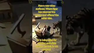 Another AI video of Tiger surfacing.