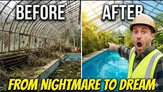 From NIGHTMARE Ruin to Dream Oasis: Extreme Greenhouse Pool Transformation!