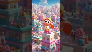 a bright colorful animated