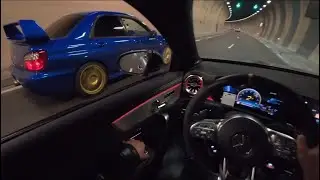 Mountain Run Subaru Impreza WRX STI and Mercedes A45S AMG POV￼ (4K)