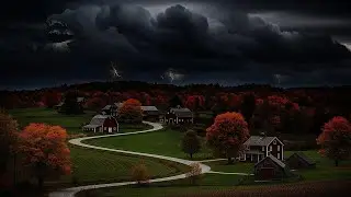 Lightning Over Autumn Farms &ndash; Calm Before the Storm Ambience for Deep Sleep
