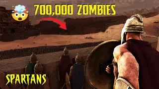 Last SPARTANS ARE SURROUNDED😱 in the city 700,000 zombies! UEBS 2 Ultimate epic battle simulator 2