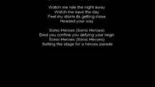 Sonic heroes lyrics