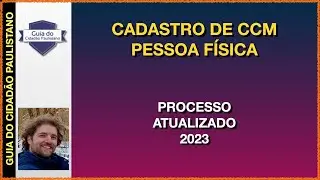 CCM pessoa f&iacute;sica - Cadastro de contribuinte mobili&aacute;rio