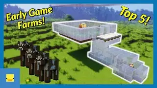 Top 5 Easiest Early Game Minecraft Farms! | Best Minecraft 1.17 Farms