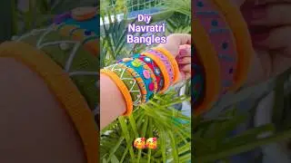 navratri bangles making at home 🧿🧿#shorts #diy #craft #handmade #navratri #trending #viral 😍😍