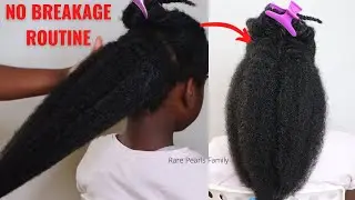 NO BREAKAGE 4C Hair Protective Style Take Down & Detangling Routine | Wash Day