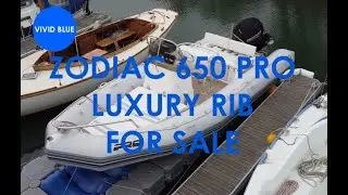 VIVID BLUE MARINE - ZODIAC 650 PRO LUXURY RIB FOR SALE