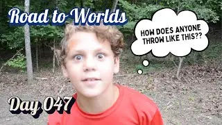 Playing Disc Golf LEFT-HANDED | Day 47 - The Road to Junior Worlds